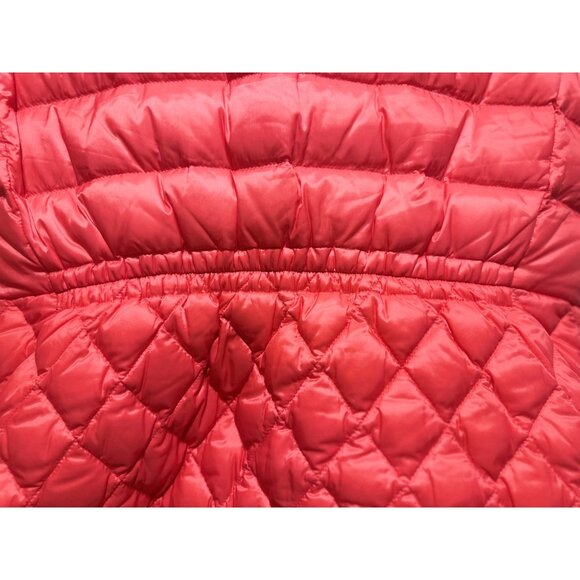 Talbots Down Fill Quilted Vest Womens Medium Salmon Pink Puffer Full Zip Outdoor - Picture 12 of 15